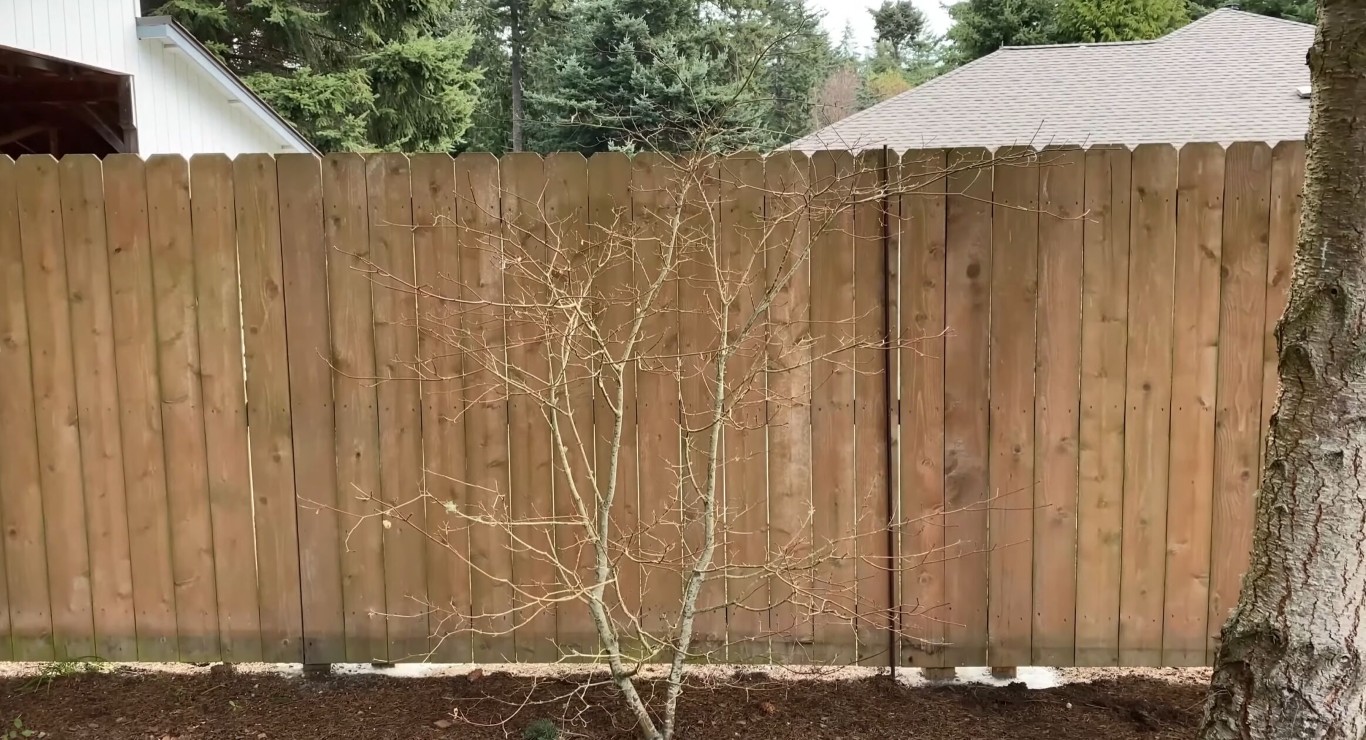 Natural wood privacy fence installation in South Whittier, CA